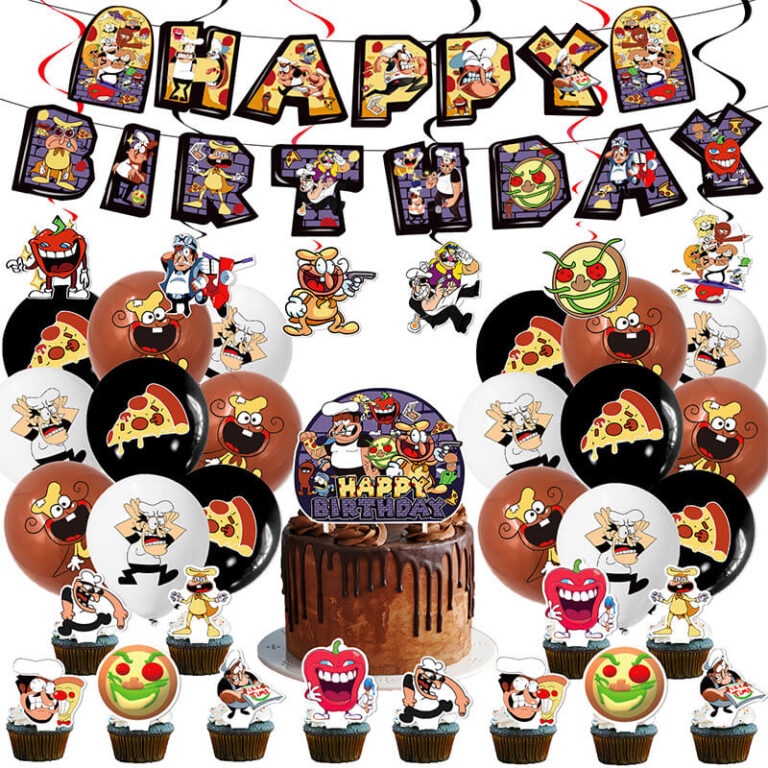 Pizza Tower Merchandise New Release 2024   Pizza Tower Birthday Party Decorations 768x768 